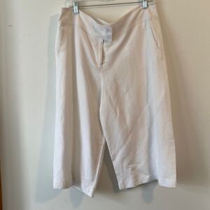 david n White Line blend wide-leg capris, size 16